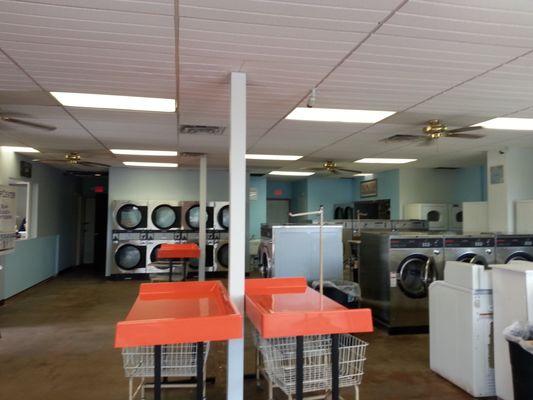 Tired of old, awful equipment?  We have 12 brand new dryers and many brand new washers!  Your clothes deserve this kind of love!