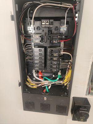 Battery backup smart electrical panel