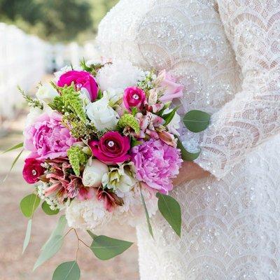 Brides Bouquet with Beautiful peonies