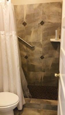 Perfectly clean bathrooms with great showers as well.