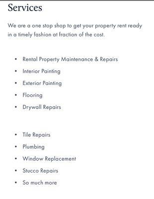 Some of our services