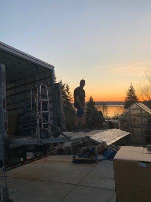 Beautiful Sunset in Kirkland today on the unload!