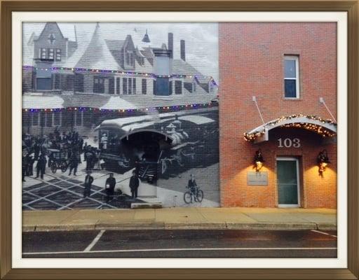 Our Front Door- 2 Story Mural of the Historic Durand Railroad Station