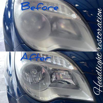 Headlight restoration with ceramic coating