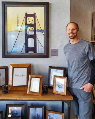 "If you need an expert eye and artisan craftsmanship for your art, FrameCrafters is your place." Dueling towers framed!