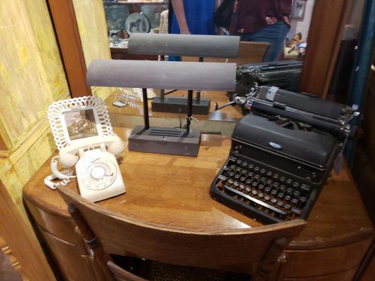 This may have showed my age a bit today, showing my children my phone I used as a kid. It's now in a antique shop. Too funny.