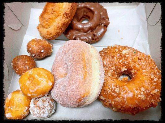 I brought some FriYay donuts for the office. I took this photo a little late. Several donuts have already been claimed. Lol.