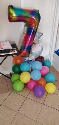 Their helium 12' latex balloons only lasted 8 hrs. Morning surprise fail!