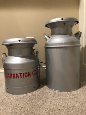 Carnation Milk/Cream Can & Mid Size Milk Can