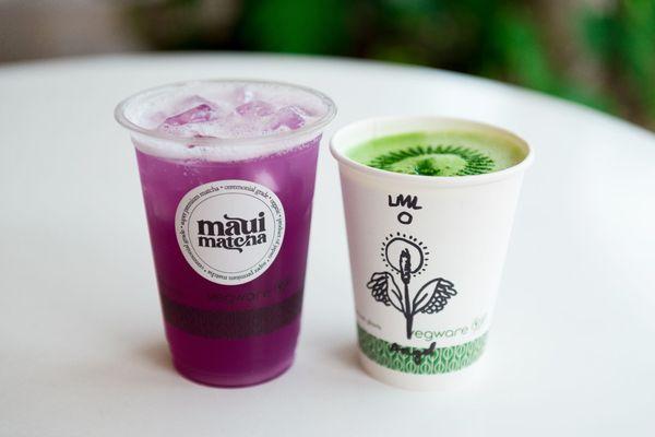 Lavender Lemonade and Lavender Matcha Latte (@miguelmoralesphotography on Instagram)