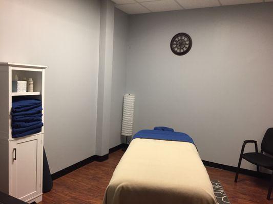 Our massage room is kept clean and cozy, ready for your relaxation!