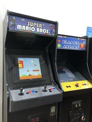 Arcade area including Super Mario