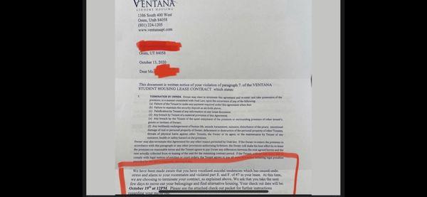 Kicking out suicidal students rather than offer help. You should be ashamed.