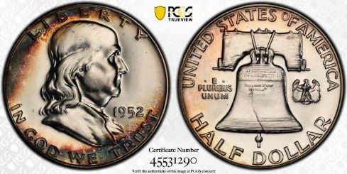 1952 Proof Franklin Half dollar PCGS Certified