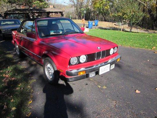 my 89 BMW I have owned since it rolled off the showroom floor at its new home.