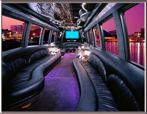 The current fleet includes 3 VIP style buses built by Krystal, as well as our original party bus and a white 24p shuttle