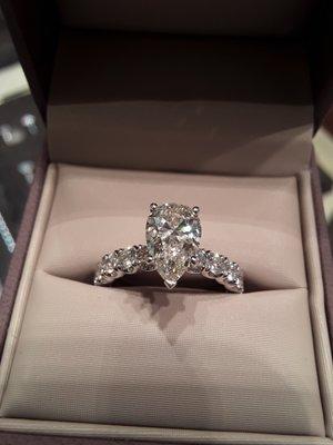 love this ring for my wife i got her this 3 carat just because.