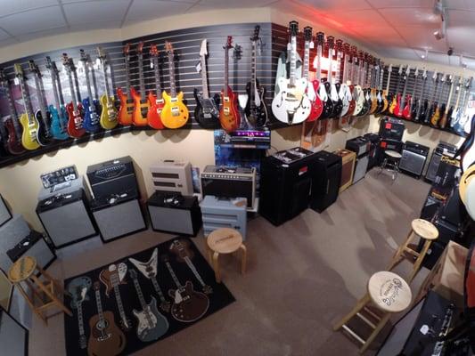 Just part of our electric guitar & bass selection