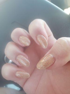 Glitter Acrylic nails