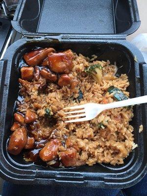 Teriyaki chicken entree