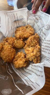 Fried oysters