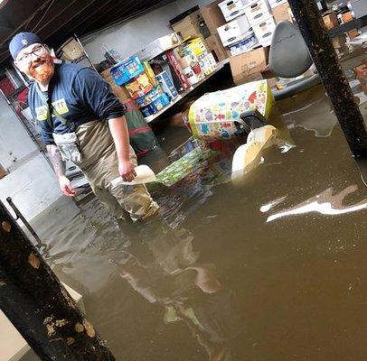 Helping out with a flooded basement