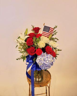 All-American Vase Arrangement