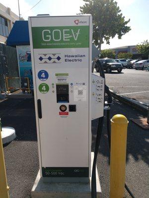 Charging Station in front of Max's restaurant