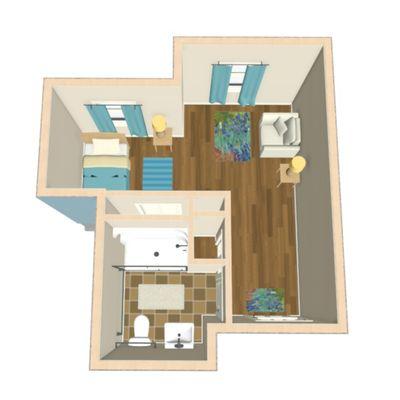 Assisted Living Floor Plan Option.