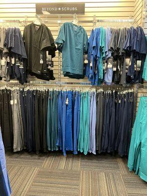 Rack of scrubs colors