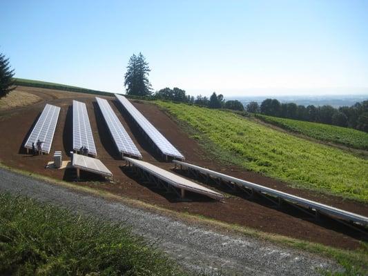 Domaine Drouhin 95 kW solar array.