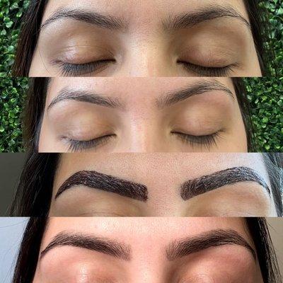 Eyebrow thread & tint