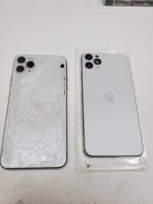 Cambio de back glass iPhone 11 Pro Max muy excelente trabajo