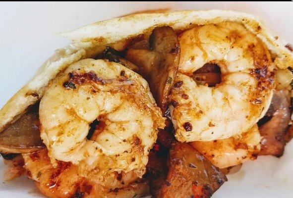 Shrimp Stuffed Pita