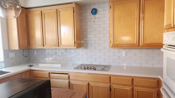 installation of kitchen and bathroom cabinets