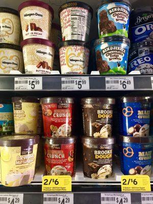 Decent variety of ice cream @ 7-Eleven