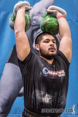 Head Trainer and athlete Meni Luna competing at Worlds in Costa Mesa