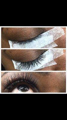 Eyelash extensions before n after pictures