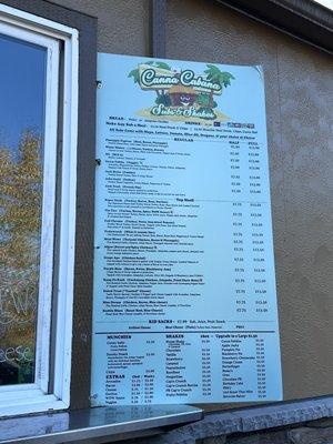 Menu as of 11/29/23