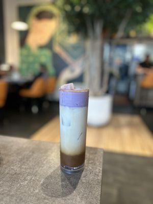 D2 Ca Phe Khoai Mon Dua- Coconut Ube Coffee