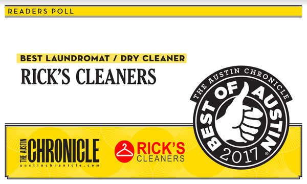 Voted Best Dry Cleaner in Austin 8 Times!