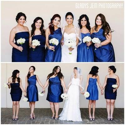 our lovely all white bouquets. photo by gladys jem photography.