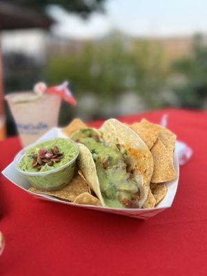 Tacos & margs   Guacamole lovers !! Queso lovers !!