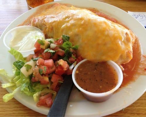 Very, very tasty. Grande burrito with steak -- flavorful and delicious!