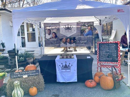 Angus beef farm stand.