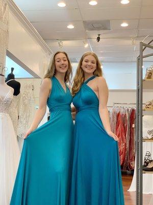 Bridesmaids buy off the rack