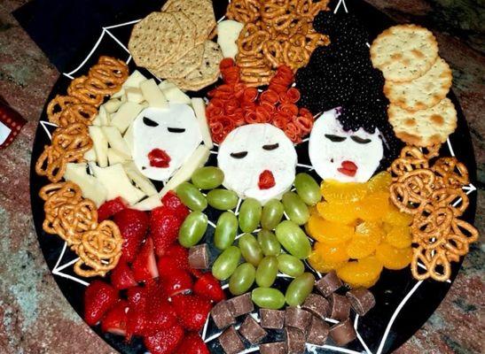 Themed charcuterie platters are great to bring to an event