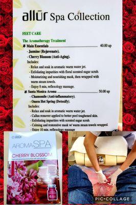 $40 Aromatherapy Treatment Spa Pedicure + $15 Gel Pedicure; Grand Total $55. The Cherry Blossom scent smelled soothing and divine!