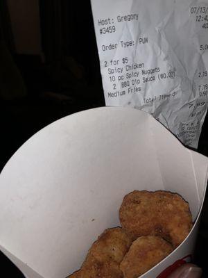 Reg nuggets not what i asked for