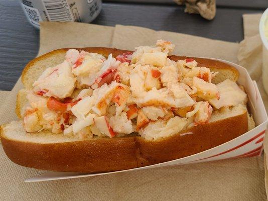 Just the best Lobster Roll we've had... at Corea Wharf Gallery, Maine